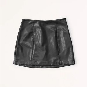 Abercrombie & Fitch Vegan Leather Mini Skort